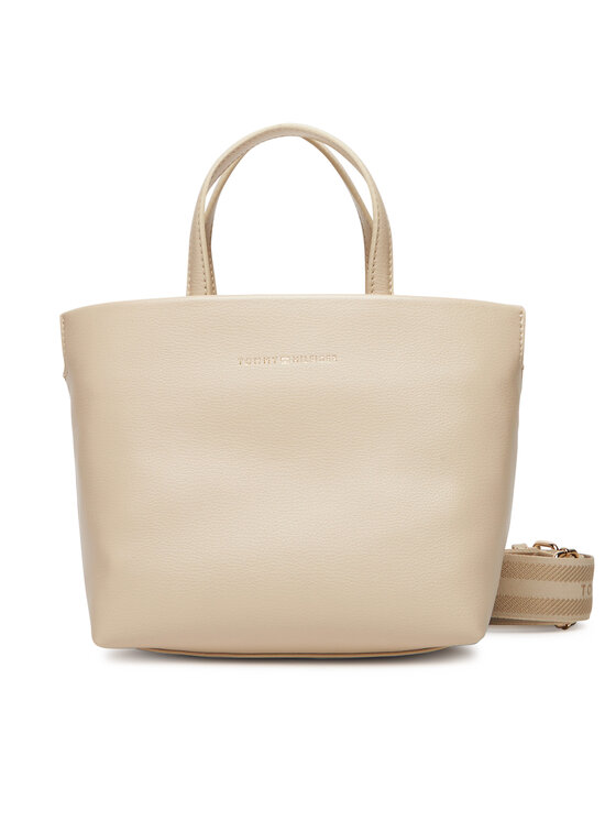 

Женская сумка Th Logotape Mini Tote AW0AW17694 Tommy Hilfiger, бежевый