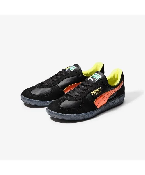 Мужские/женские кроссовки из натуральной кожи PUMA PALERMO MIJ KL SPORT чёрные