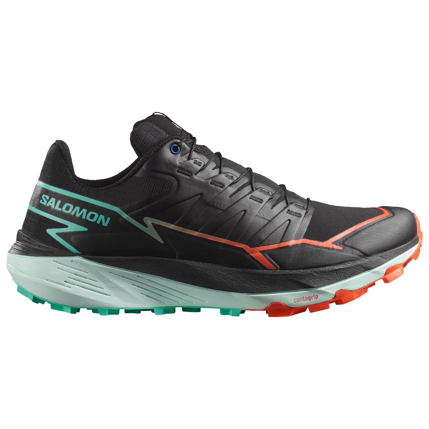 

Кроссовки для бега по пересеченной местности Salomon Thundercross, цвет Black/Cherry Tomato/Electric Green