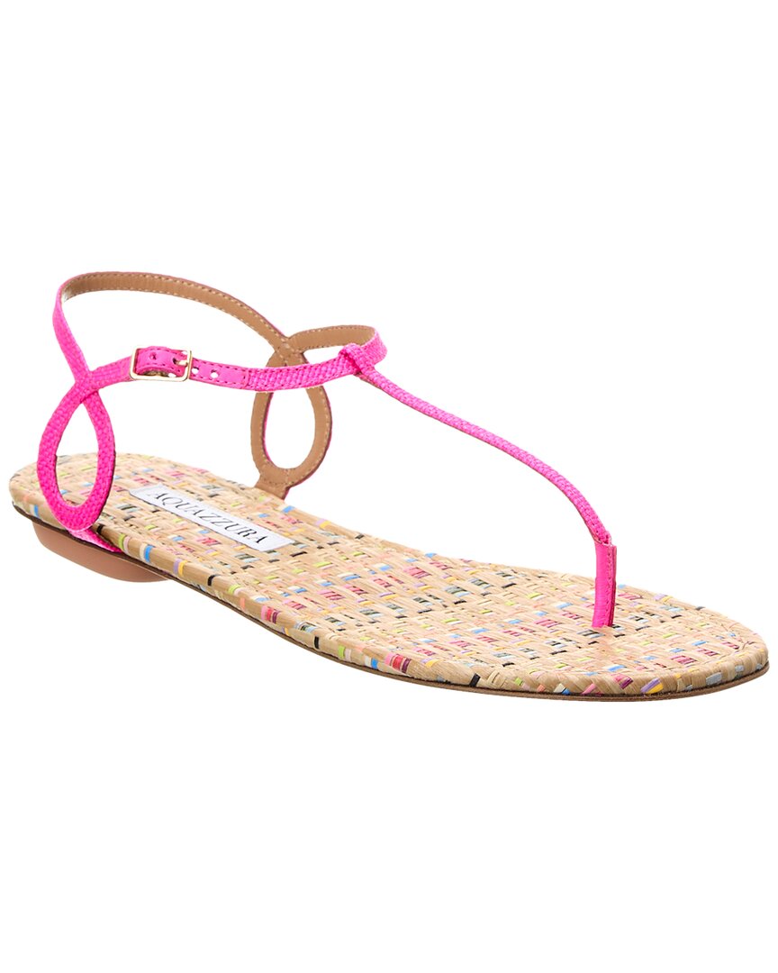 Акваццура Almost Bare Сандалии из рафии Aquazzura, розовый