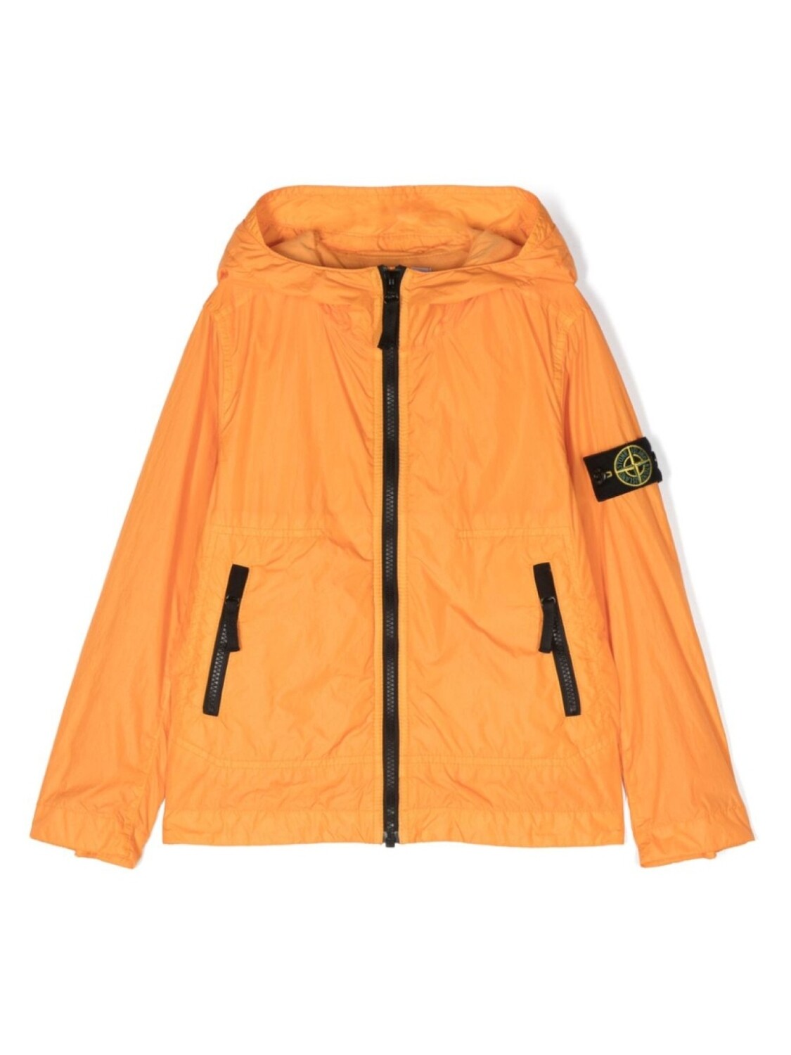 

Stone Island Junior непромокаемая куртка с капюшоном, оранжевый