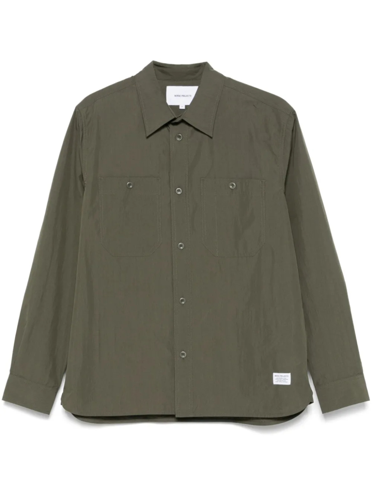 

Рубашка Сайласа Norse Projects, зеленый