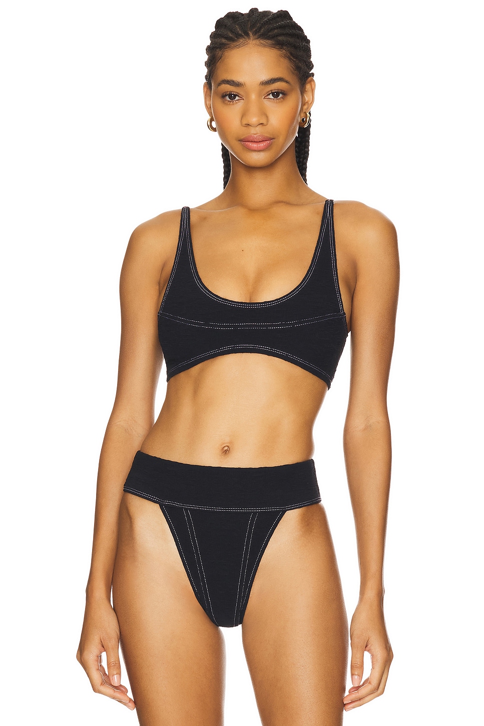 

X revolve x free-est кроп-топ Farrah от Free People, black