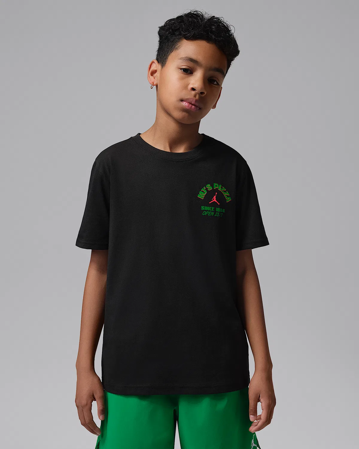 Детская футболка Jordan "MJ's Pizza", Black — фото 2