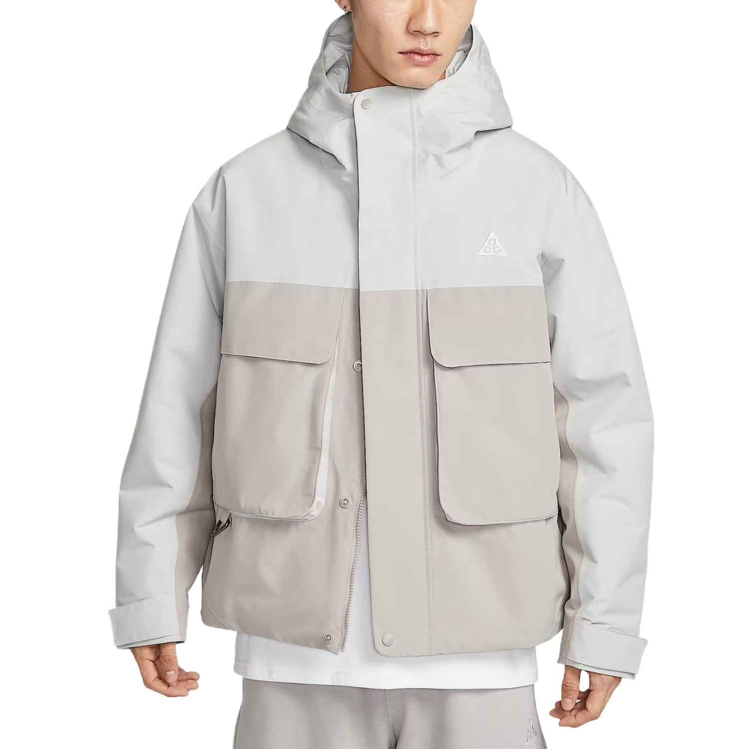 

Куртка Storm FIT Puffer для мужчин Nike, mist серый/dust photon/university серый/mountain белый