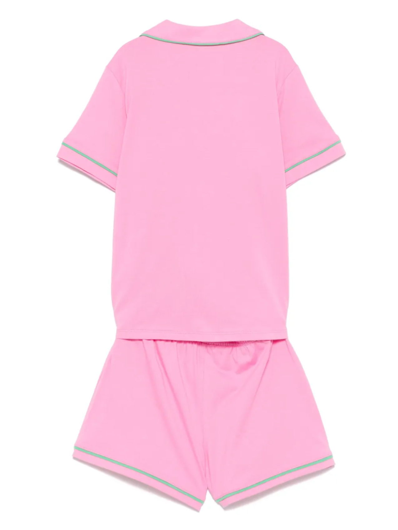 POLO RALPH LAUREN KIDS комплект из топа и шортов с логотипом Polo Pony, розовый — фото 2
