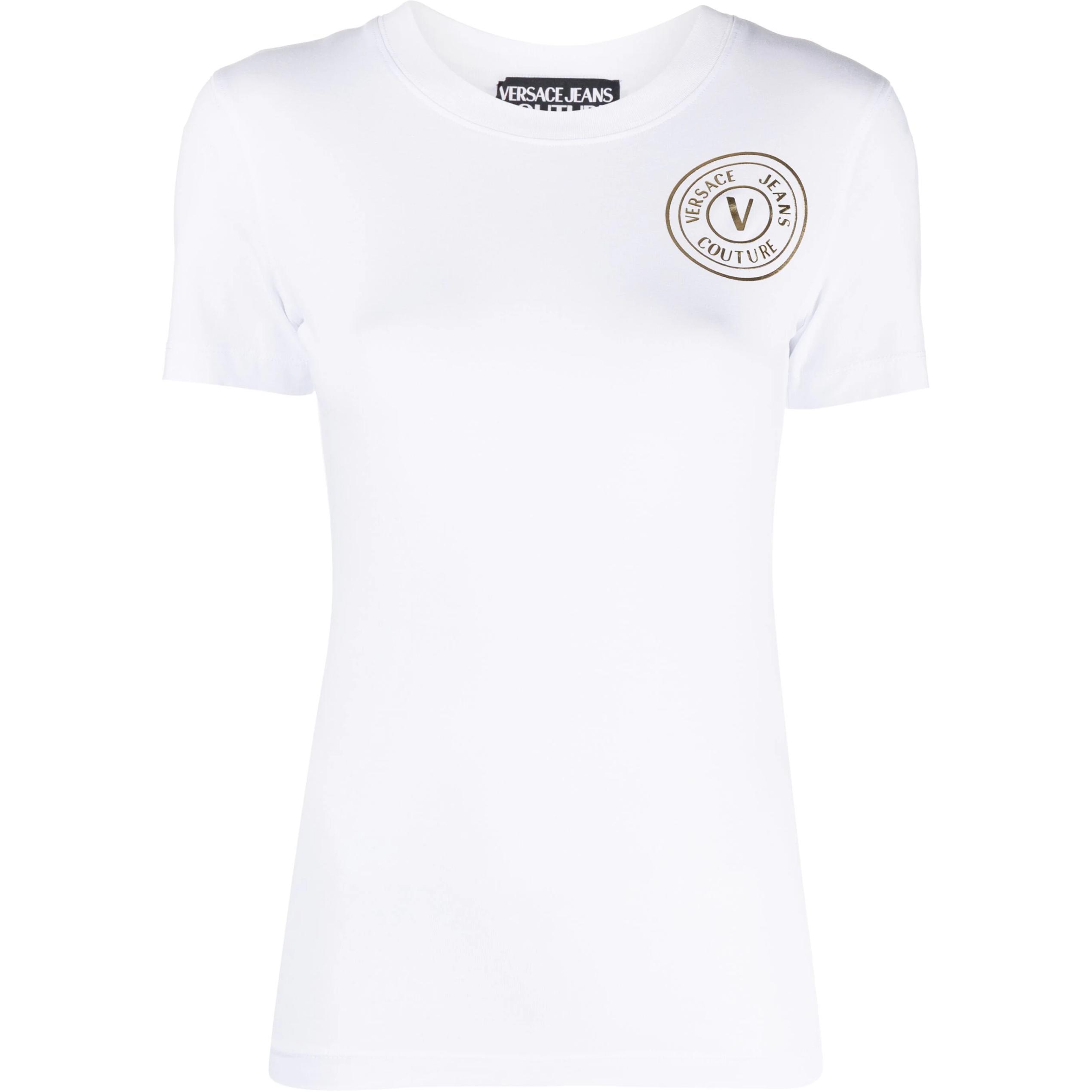 

Футболка с принтом логотипа VERSACE JEANS COUTURE, белый