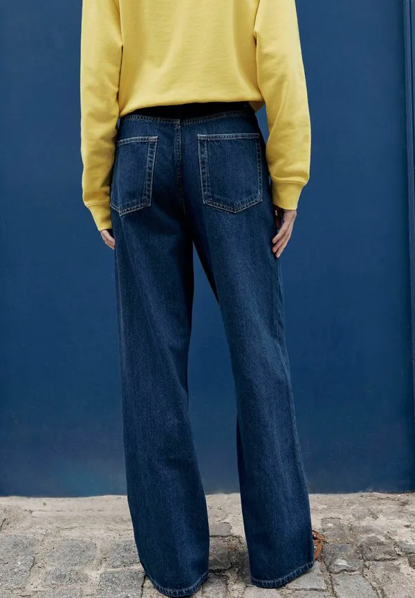 Спортивные брюки с широкими штанинами и широкой талией Next, Rinse Denim — фото 4