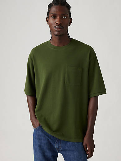 

Футболка пике с коротким рукавом Levi's, цвет Kombu Green - Green