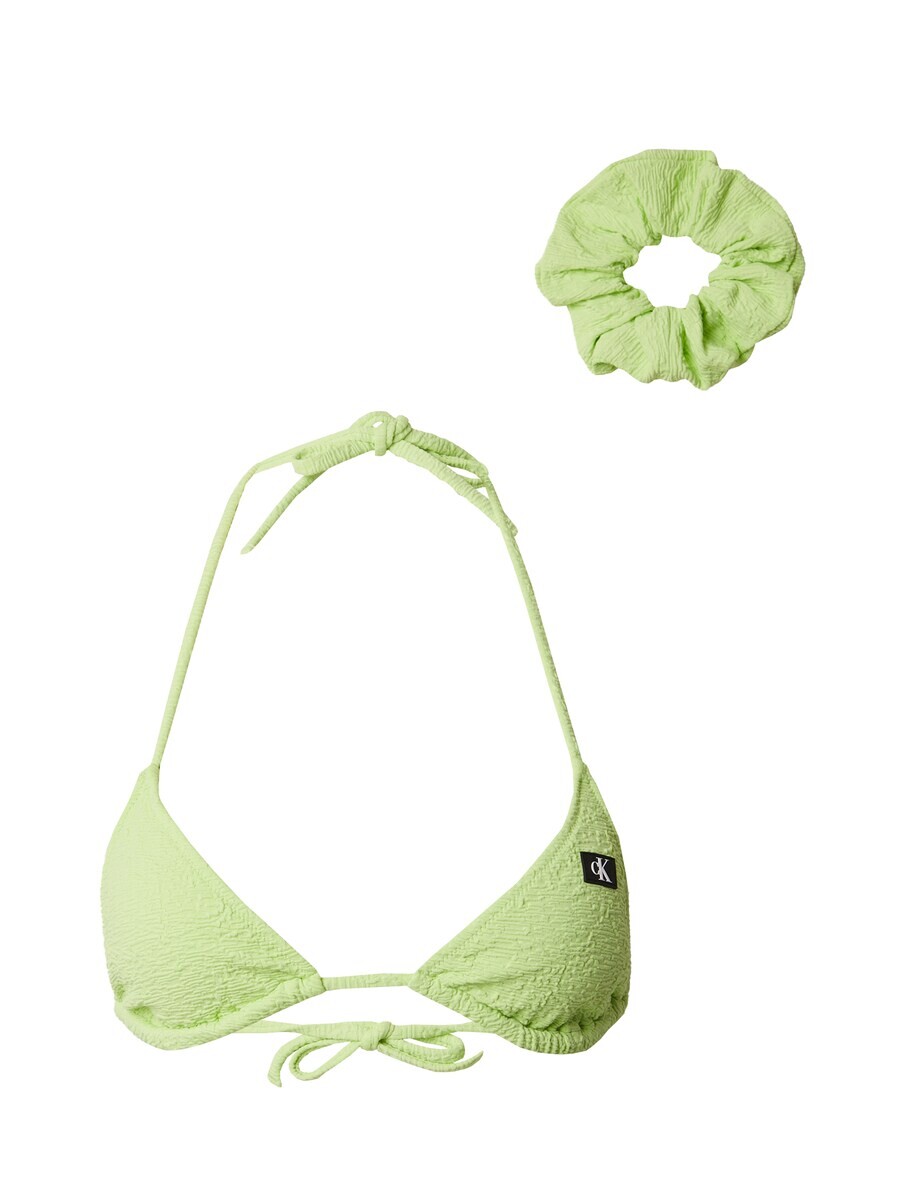 

Треугольный бикини-топ Calvin Klein Swimwear Regular Bikini Top, светло-зеленый