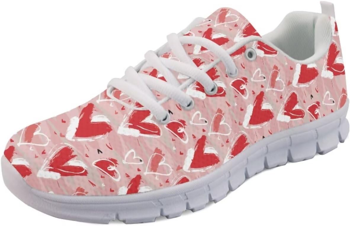 

Кастомные теннисные кроссовки Wanyint для мужчин и женщин, для бега и путешествий, красный/розовый