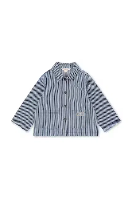 Куртка короткая из хлопка LUC SHIRT JACKET Konges Sløjd, синий — фото 2
