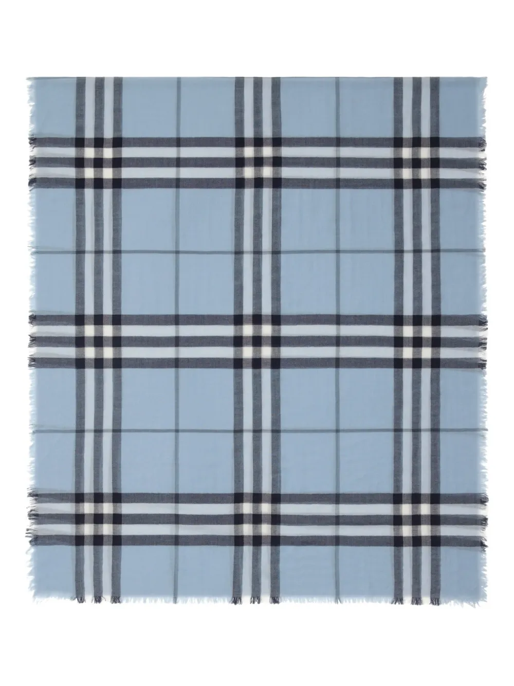 

Шерстяной шарф в клетку BURBERRY, синий