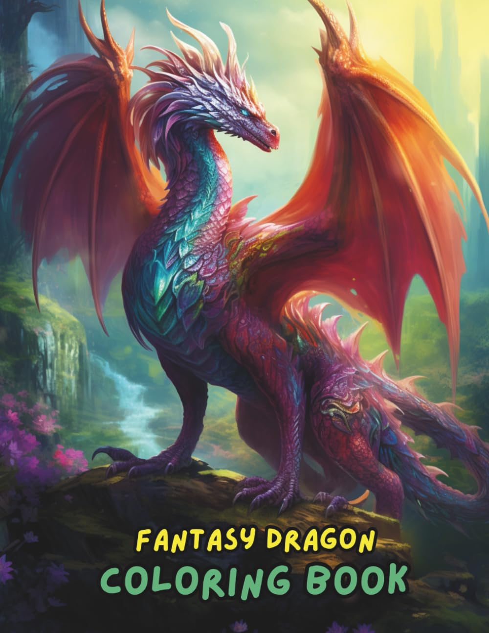 

Fantasy Dragon Coloring Book: Majestic Dragons, Fire-Breathing Beasts, Magical Creatures & Mythical Adventures | Relaxing Coloring Pages (Independently published)