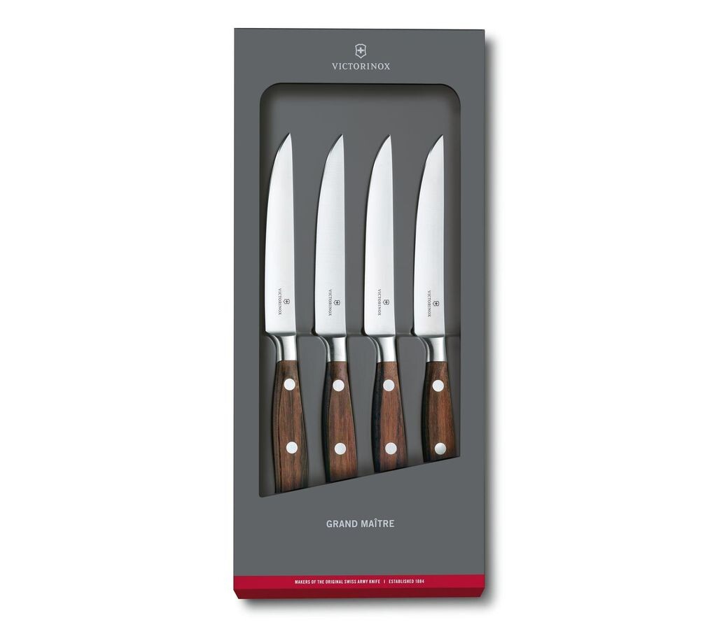 

Набор ножей для стейка Victorinox Grand MaÎtre, модифицированный клен, 4 предмета Victorinox Swiss Army