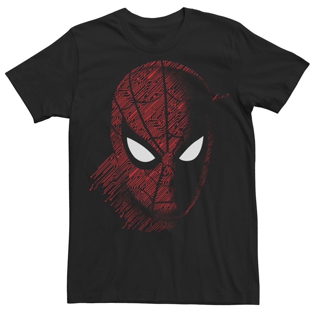 

Мужская футболка с портретом и маской для лица Marvel Spider-Man Tech, черный