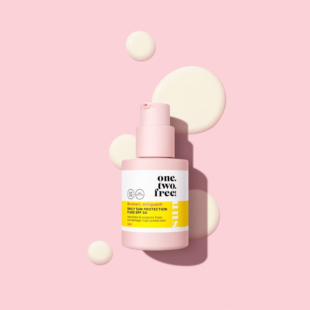 Солнцезащитный крем daily sun protection fluid spf 50 Onetwofree, объем 30 мл — фото 4