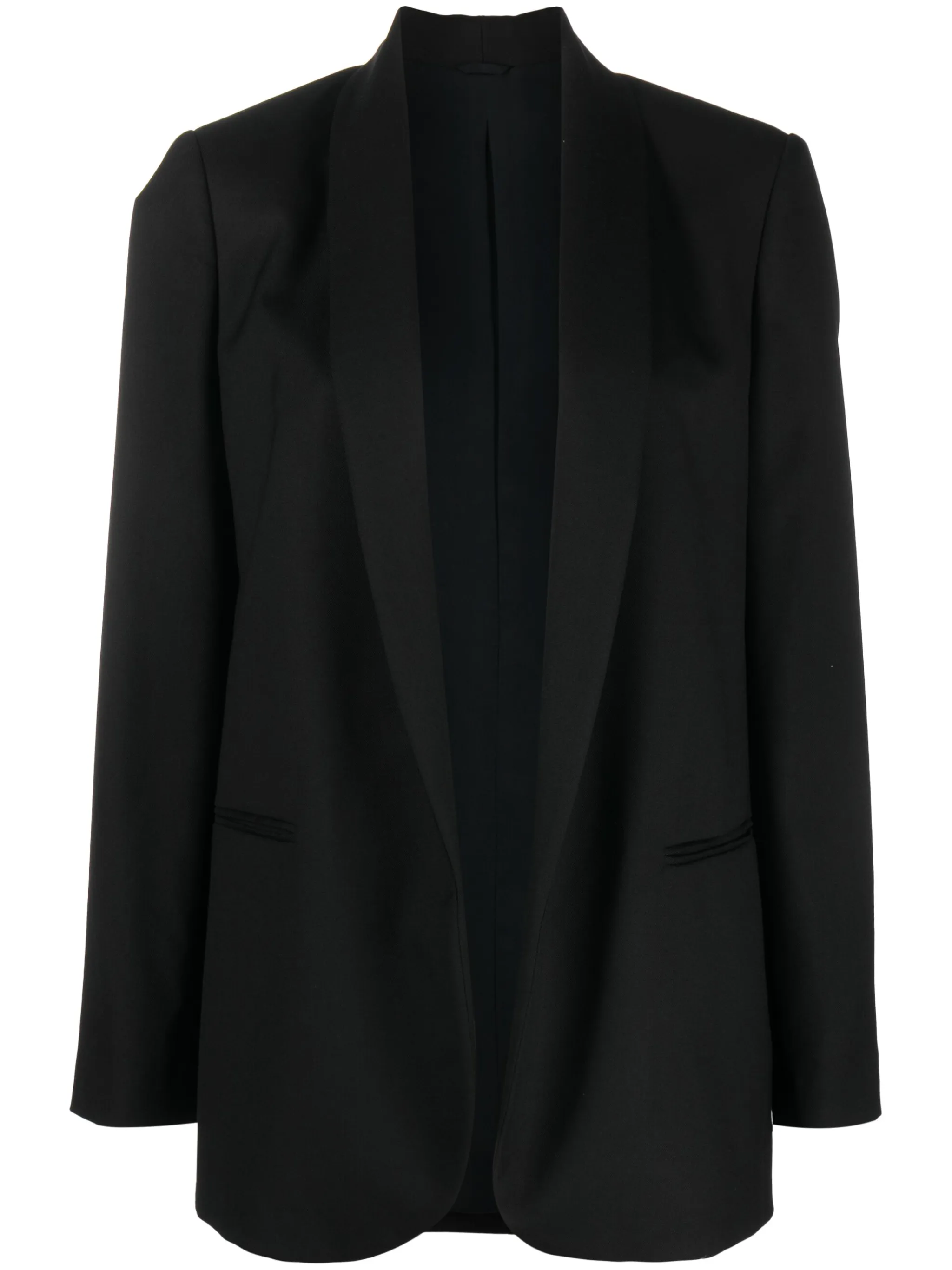 

Блейзер с лацканами-шалькой Brunello Cucinelli, черный