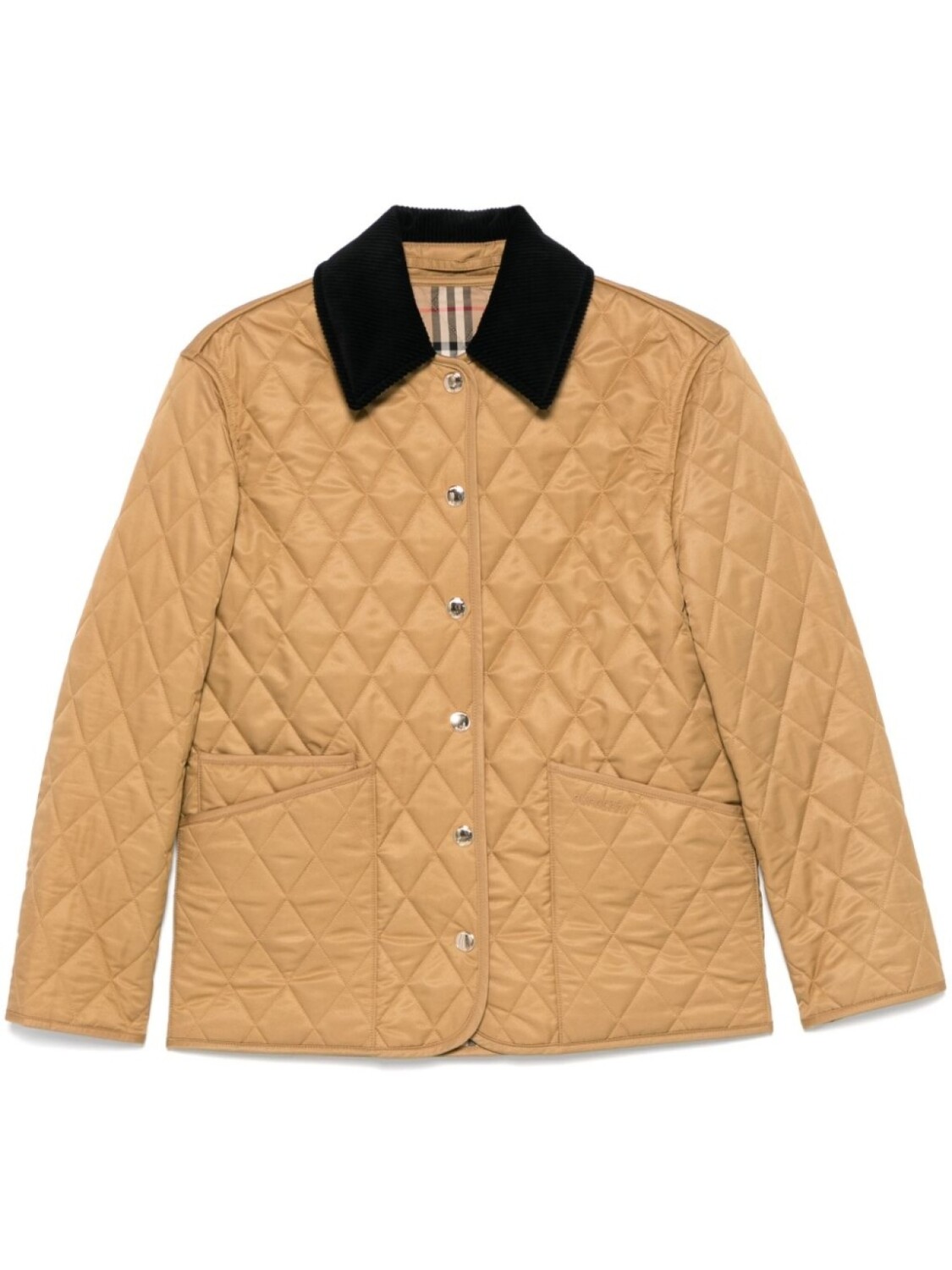 

Burberry стеганая куртка, коричневый