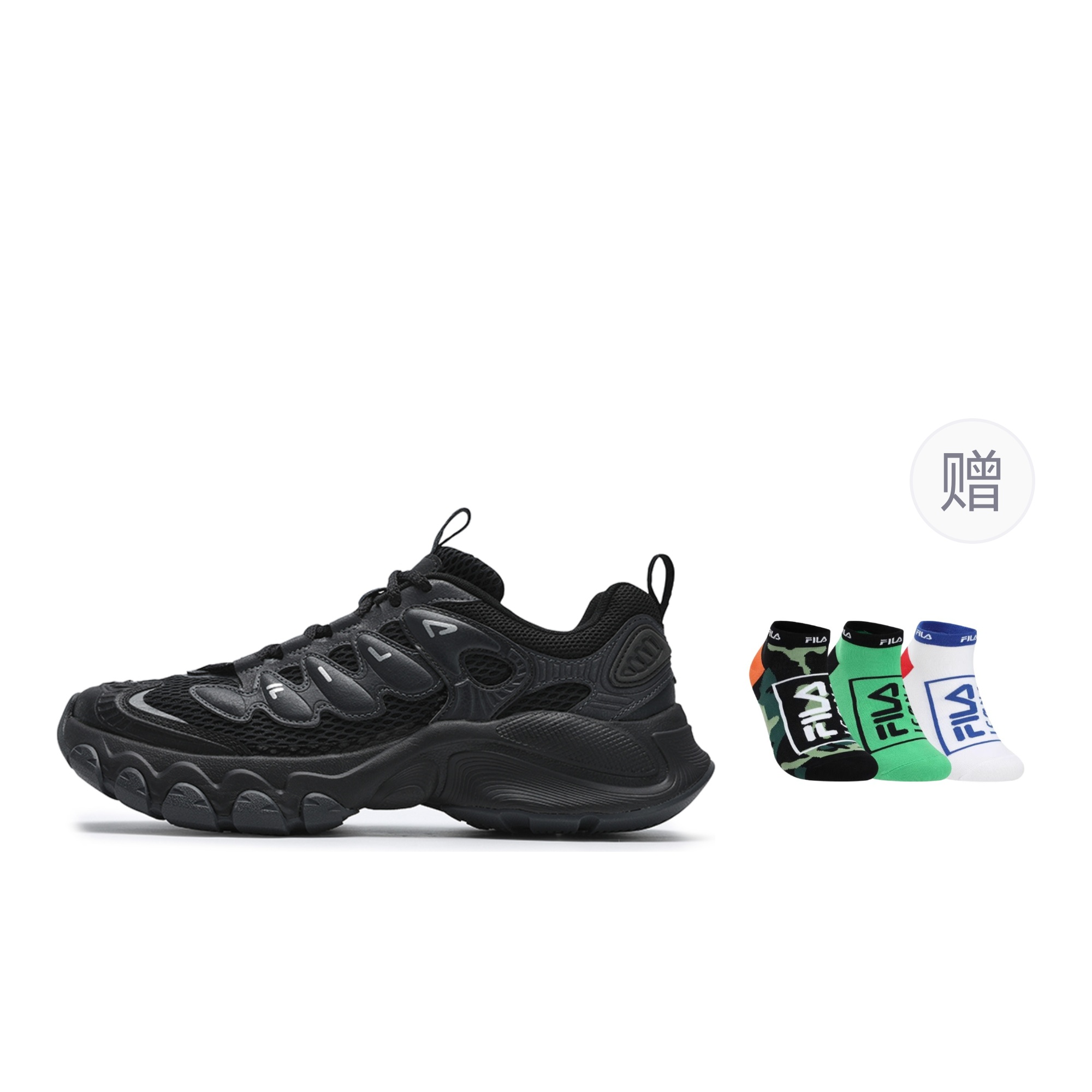 

FILA TRUFFLE Абразивоустойчивые дышащие низкие кроссовки для бега мужские черно-серые - Черный/Черный Песчаный Серый (подарок в комплекте), цвет Black/Black Sand Gray (Gift Included)