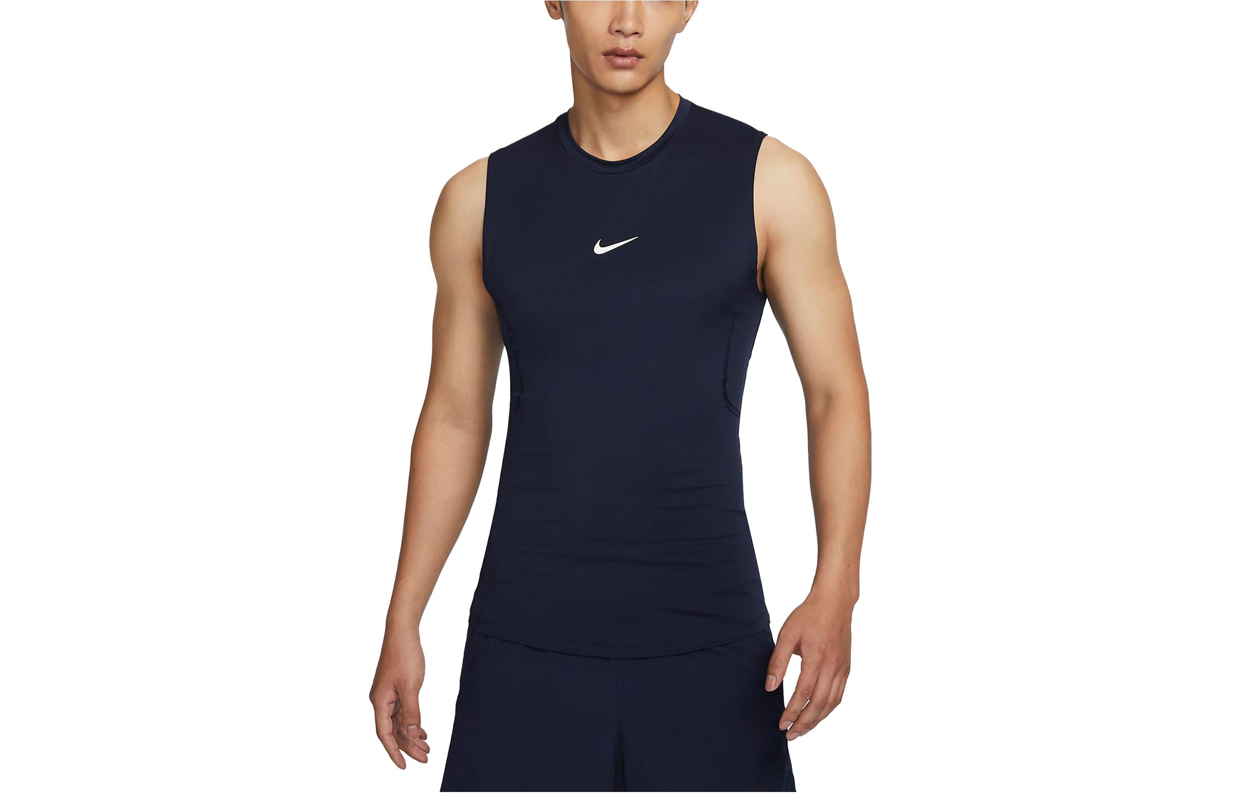 Футболка мужская обсидианового цвета Nike, темно-синий — фото 3