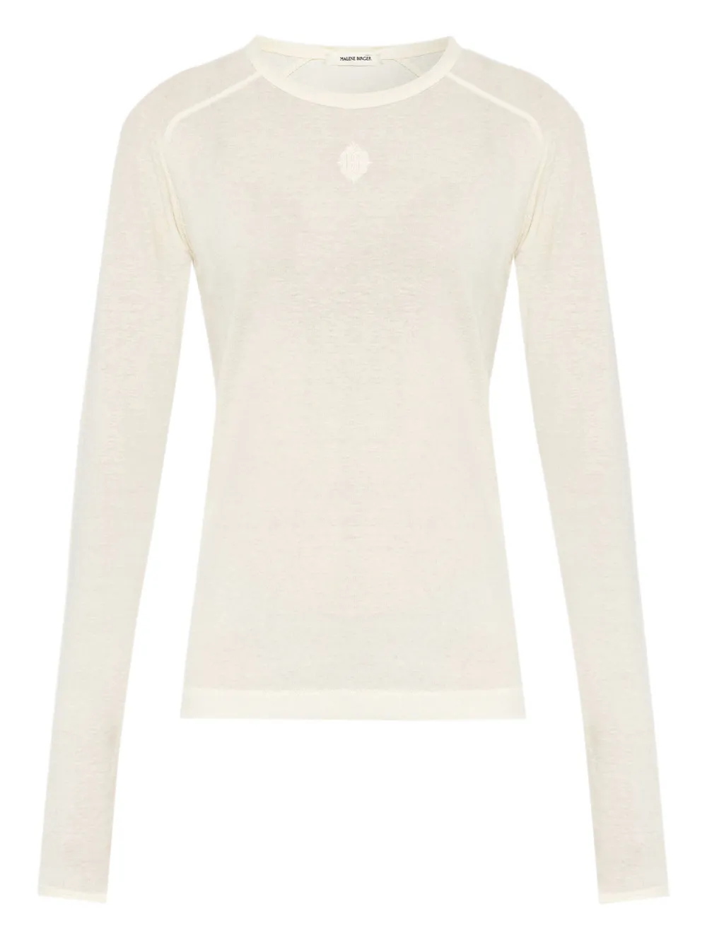 

Лонгслив с вышитым логотипом BY MALENE BIRGER, нейтральный