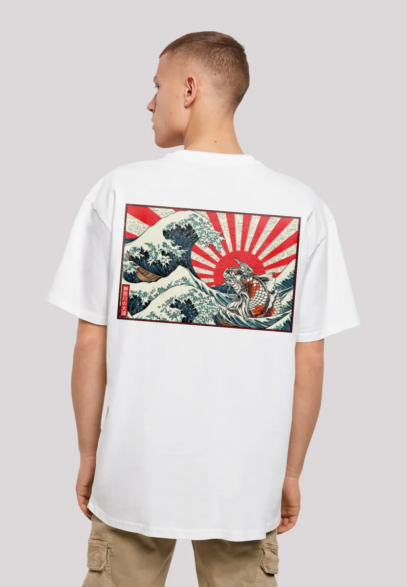 

F4NT4STIC Футболка "Kanagawa Wave Japan", принт, белый