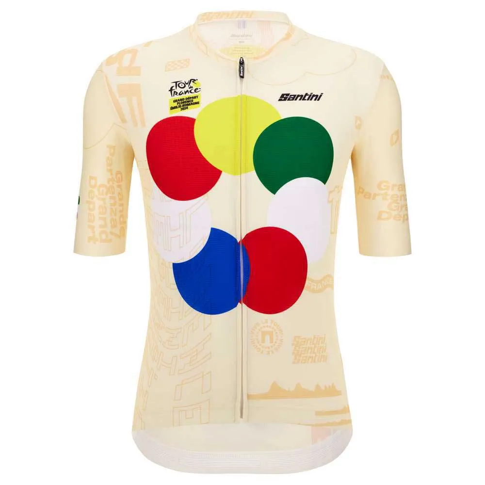 

Джерси Santini Grand DГpart Florence Tour de France short sleeve, желтый