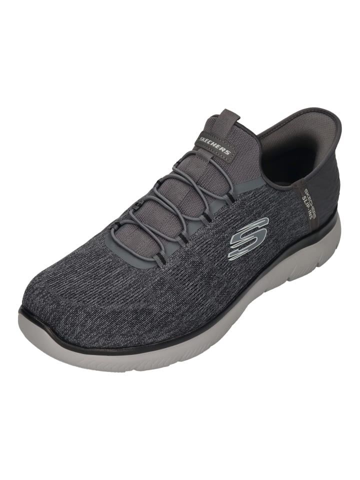 

Кроссовки на шнуровке Skechers, серый