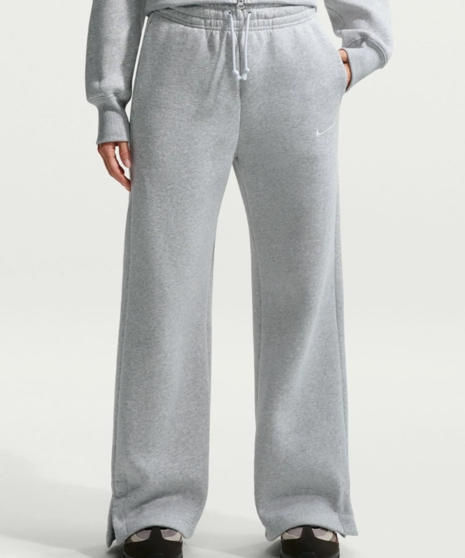 NIKE AS W NSW PHNX FLC HR PANT WID / Женские флисовые брюки Nike NSW Phenix HR OS Pants WID [SP] — фото 2