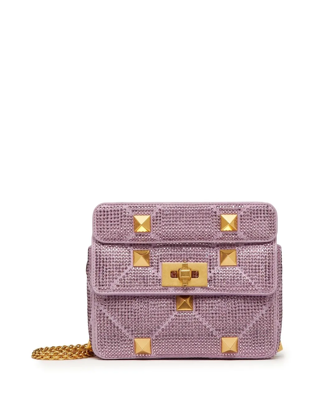 

Сумка на плечо Roman Stud со стразами VALENTINO GARAVANI, фиолетовый