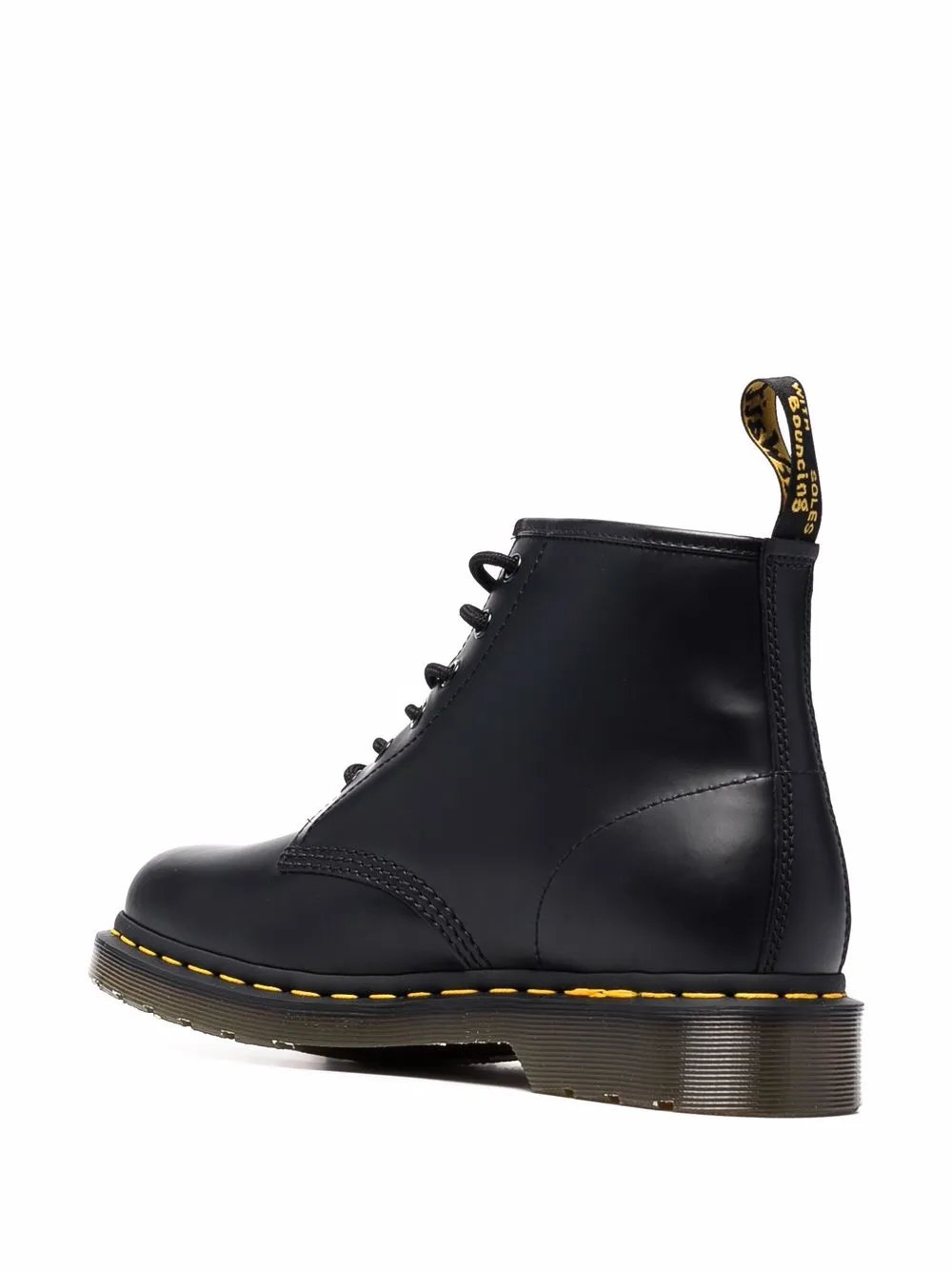 Мужские ботинки Dr. Martens 101 на шнуровке кожаные, черный — фото 3
