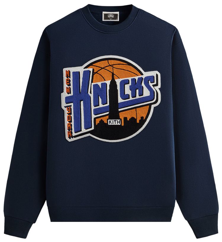 

Толстовка Kith For The New York Knicks City Vintage Nelson Crewneck, синий