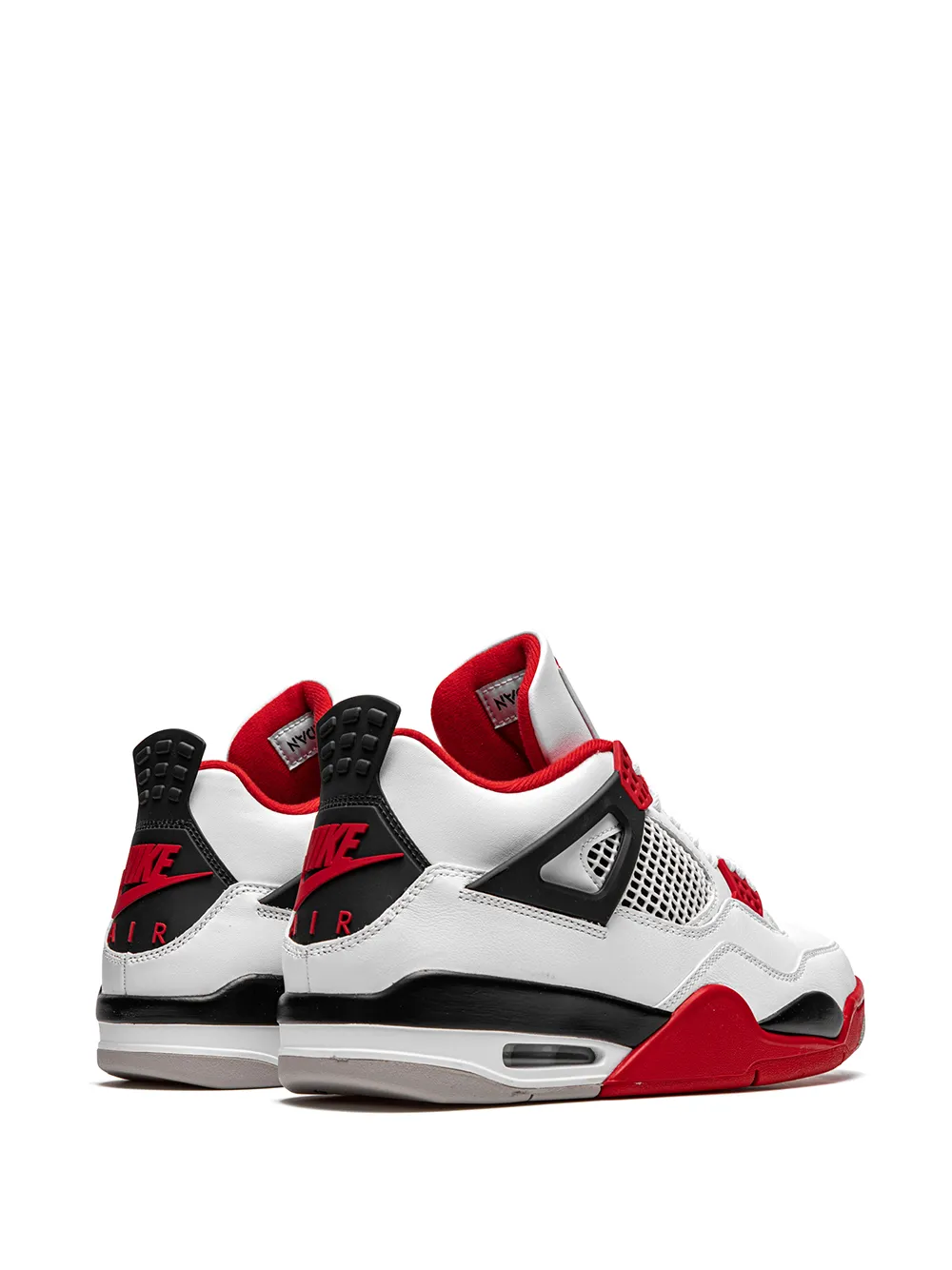 Кроссовки Air  4 Retro Fire Red 2020 Jordan, белый — фото 3