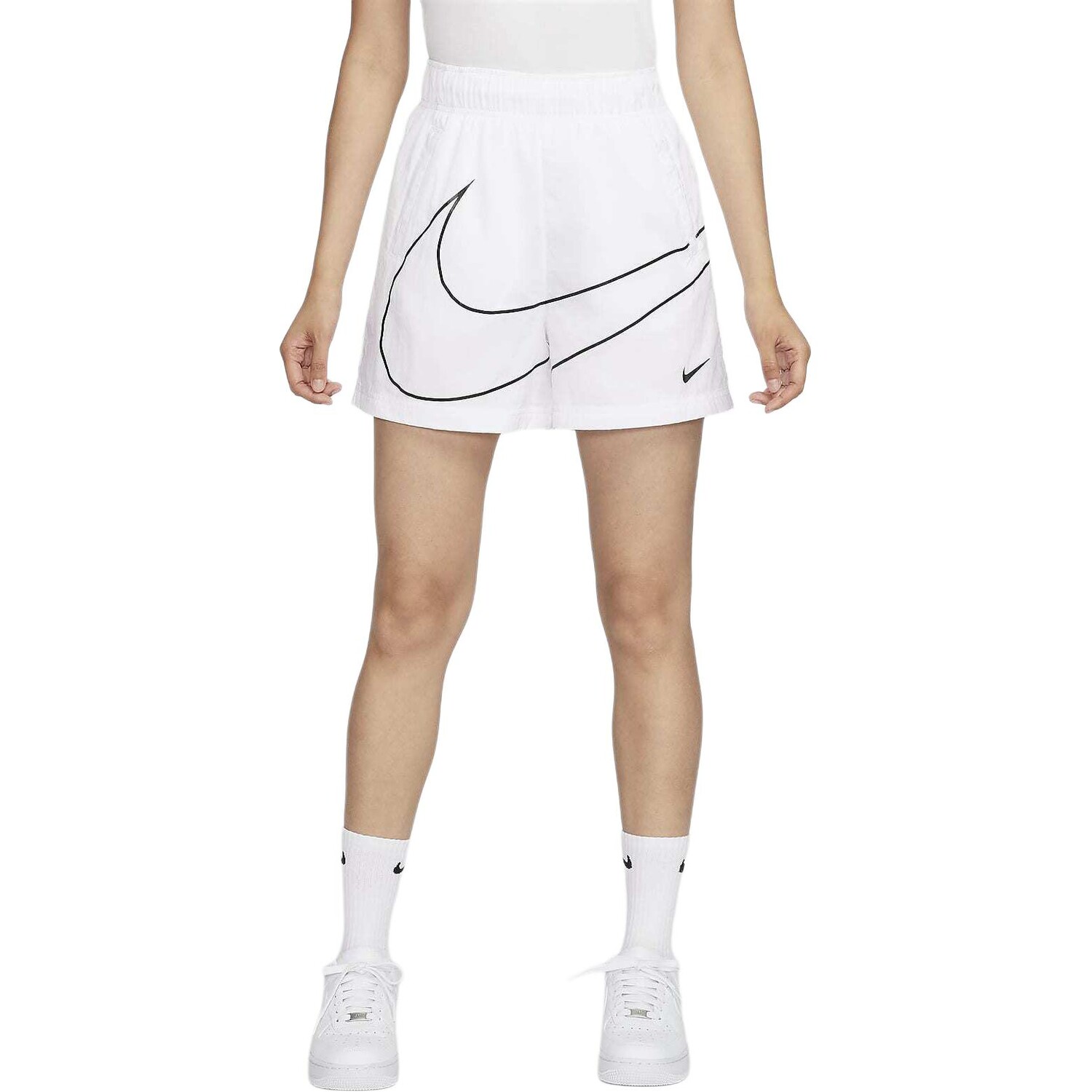 Спортивная одежда Essentials Series Повседневные шорты женские Белые Nike — фото 3