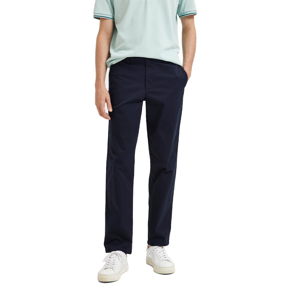 

Брюки Selected New Miles Straight Fit Chino, синий