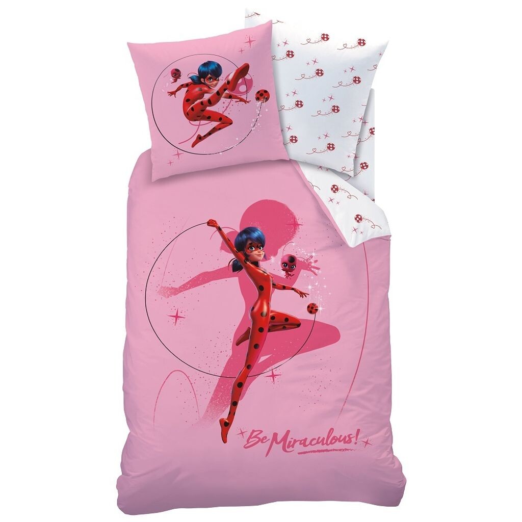 

Постельное белье Miraculous Ladybug 135х200 · Комплект постельного белья для девочки (2 шт.) · Линон/Ренфорс на молнии CTI
