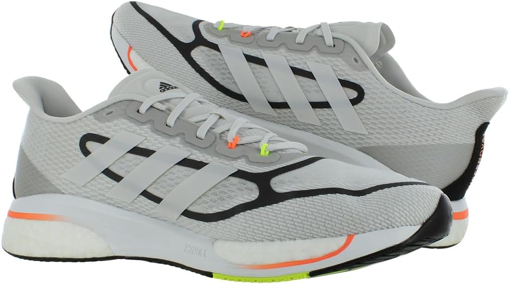 Мужские кроссовки для бега Adidas Supernova , белый/оранжевый/серый/серебристо-серый — фото 3
