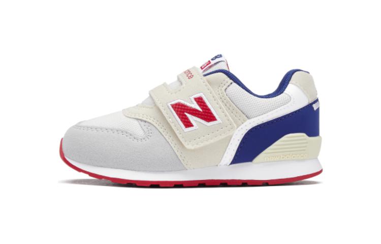 

New Balance NB 996 Легкие и износостойкие низкие детские туфли серо-бежевого и синего цвета для младенцев и малышей