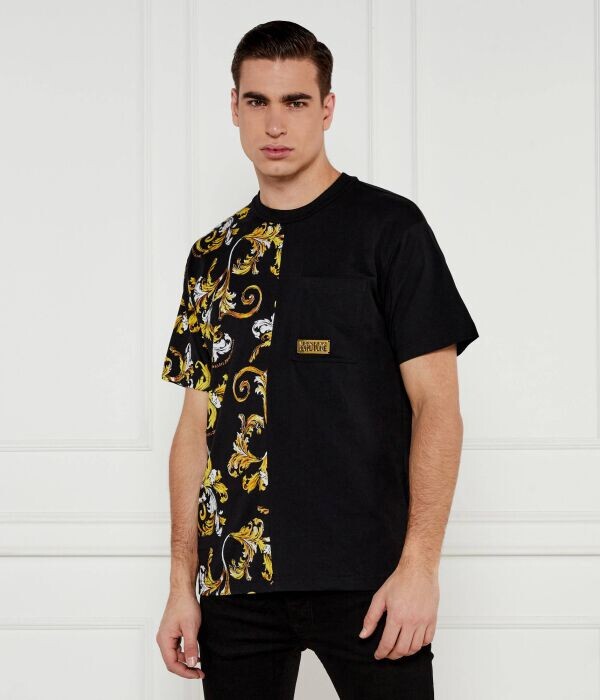

Футболка мужская Versace Jeans Couture с узором, черный