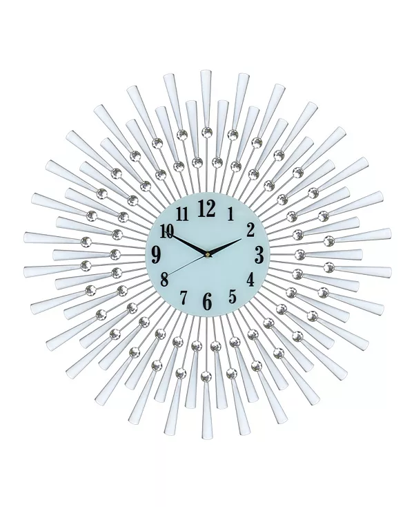

Настенные часы с солнечными лучами Three Star, silver