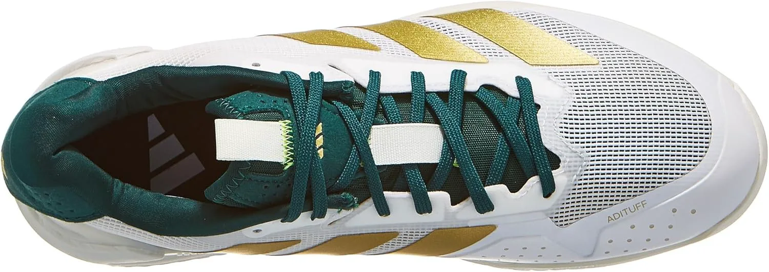 

Мужские теннисные кроссовки Adidas Adizero Ubersonic 5, белый/металлик/зеленый