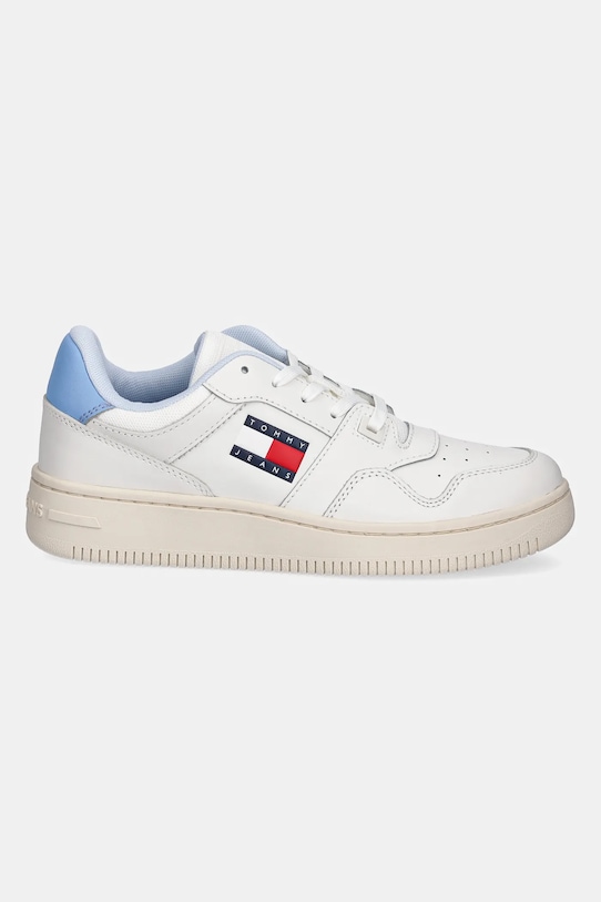Кожаные кроссовки TJW Retro Basket Ess Tommy Jeans, белый — фото 2