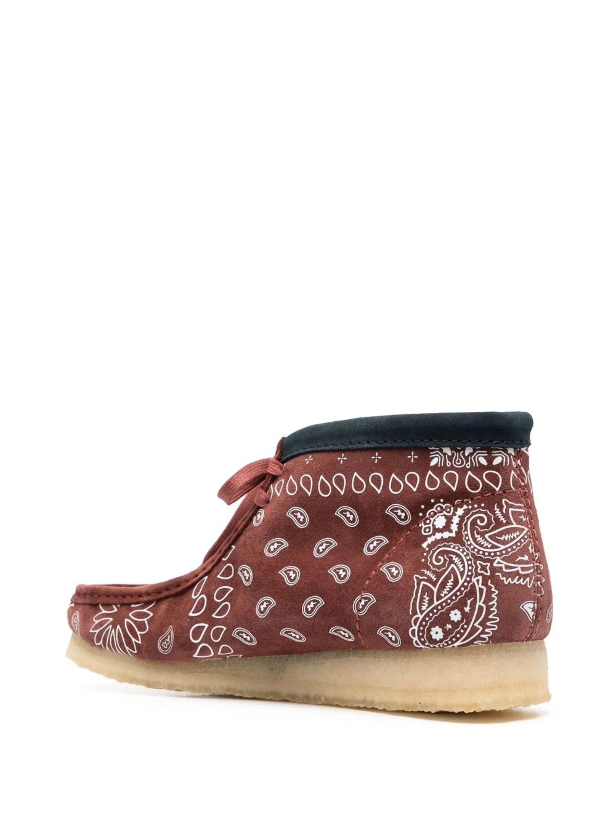 Ботинки на шнуровке с принтом пейсли Clarks Originals, коричневый — фото 3