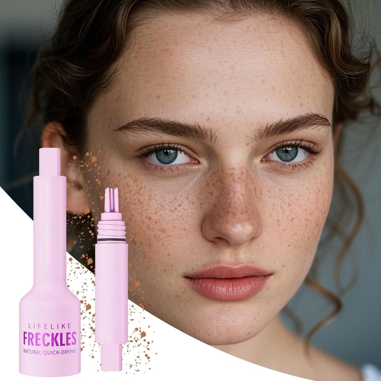 Ручка для рисования веснушек Natural Freckle Pen, бежевый — фото 2