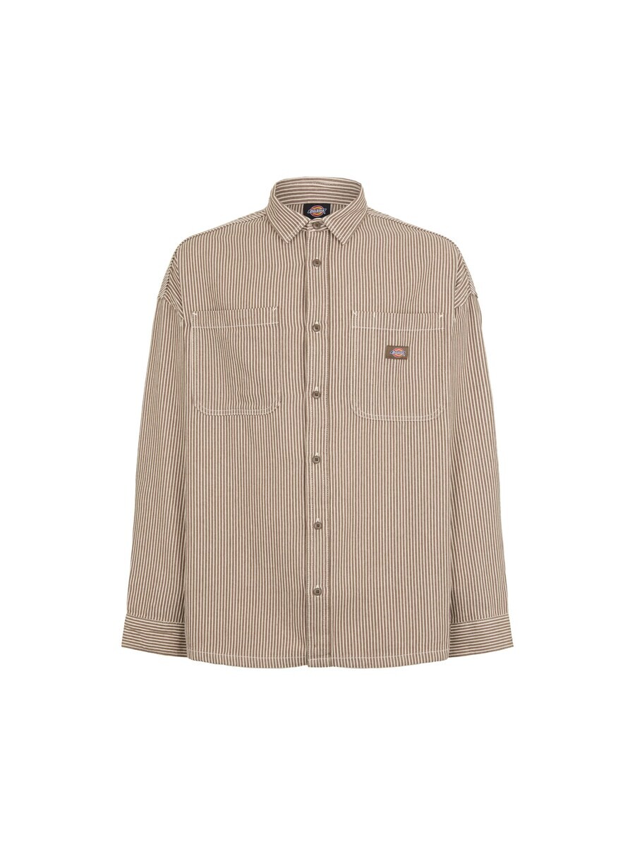 

Спортивная футболка DICKIES Comfort fit Button Up HICKORY, коричневый