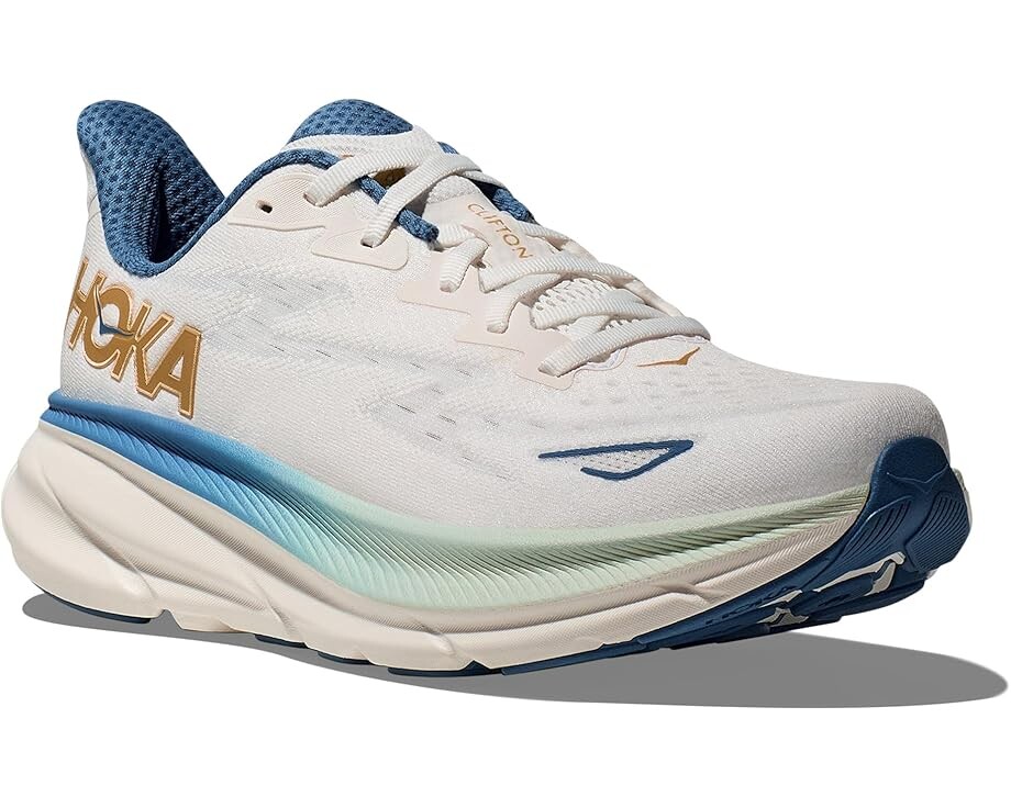 

Кроссовки Hoka Clifton 9, цвет Frost/Gold