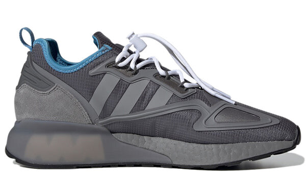 Кроссовки оригинал zx 2k boost Adidas, серый — фото 2