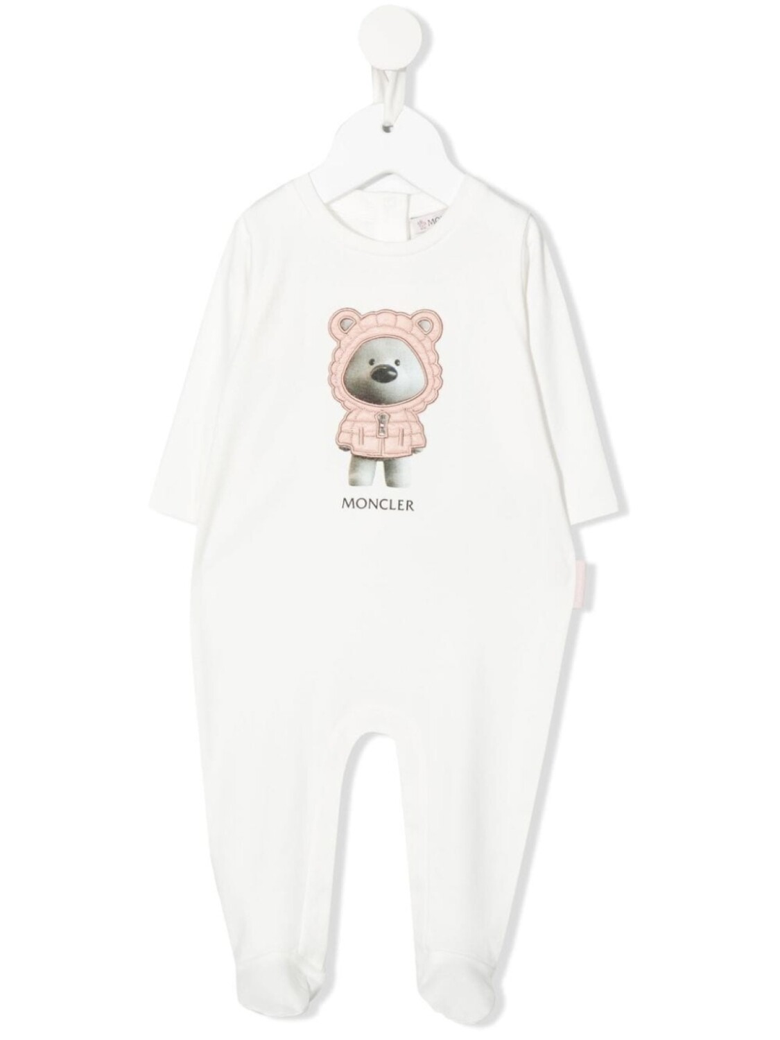 

Moncler Enfant комбинезон с графичным принтом, белый