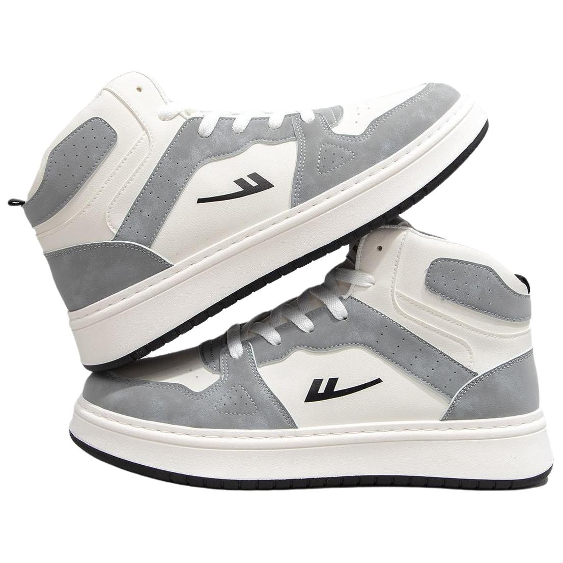 WARRIOR Кроссовки для скейтбординга Coverage Abrasion Resistant High Top Unisex White Gray — фото 4